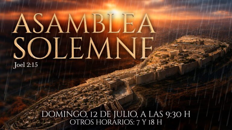 Domingo 12 de Julio: Convocación a la Asamblea Solemne