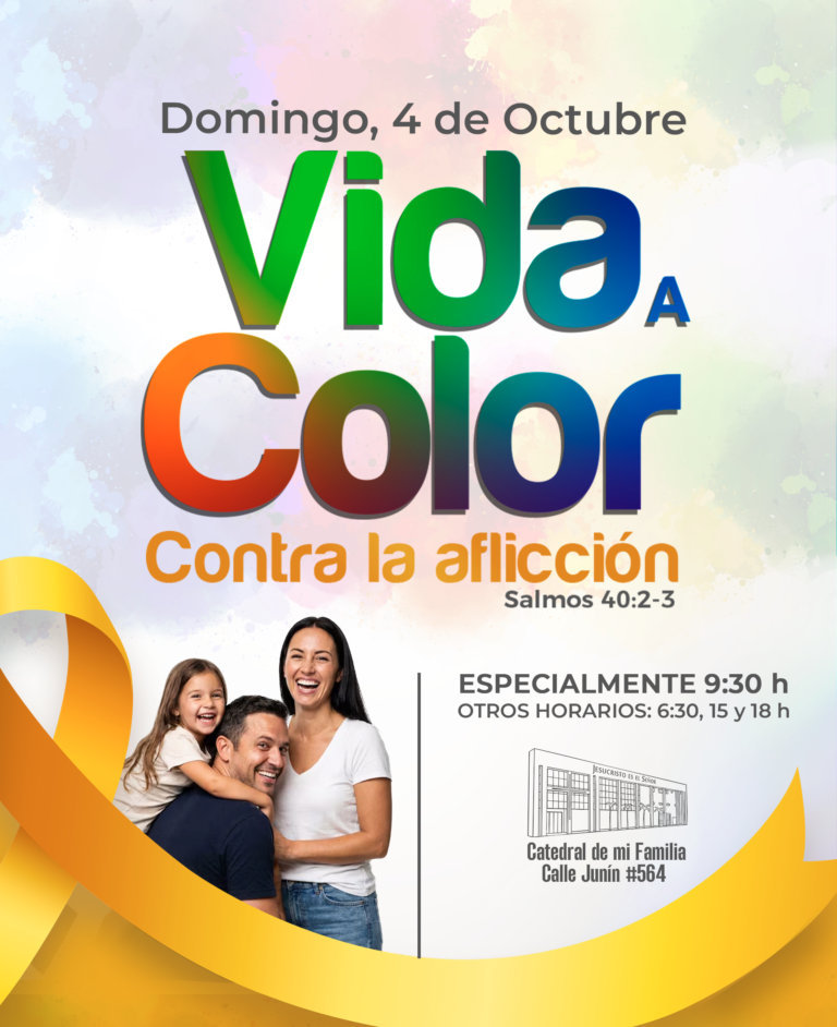 ¡Domingo 4 de octubre – Vida a Color, contra la aflicción!
